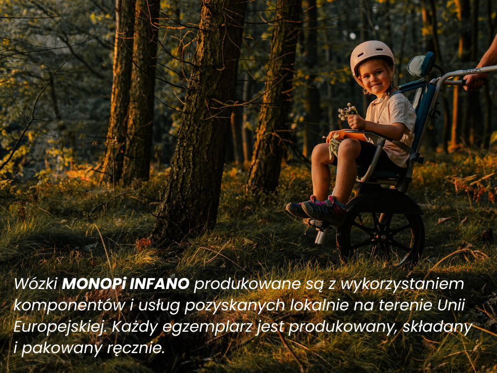 Wózek z jednym kołem MONOPi INFANO